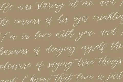 Silverweed Beautiful Calligraphy Script font