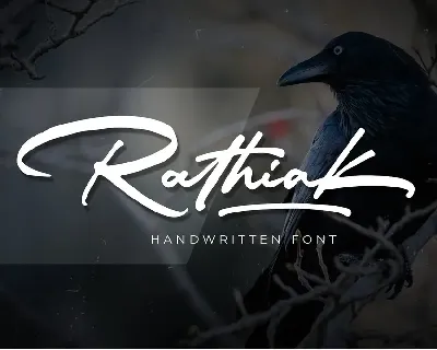 Rathiak Handwritten font