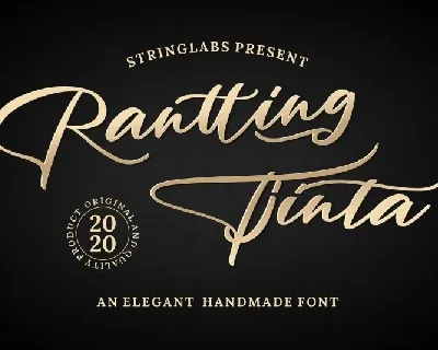 Rantting Tjinta Handwritten font