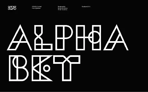 K95 Alphabet Typeface font