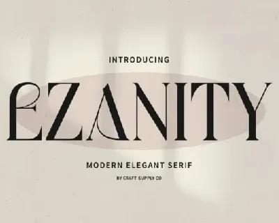 Ezanity font
