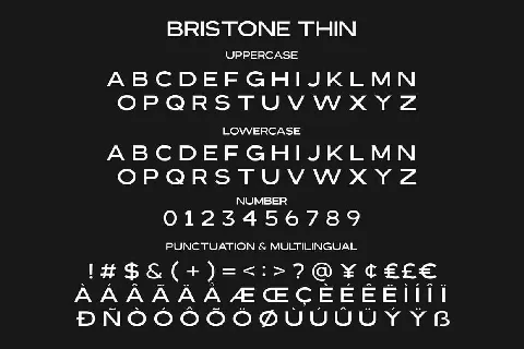 Bristone font