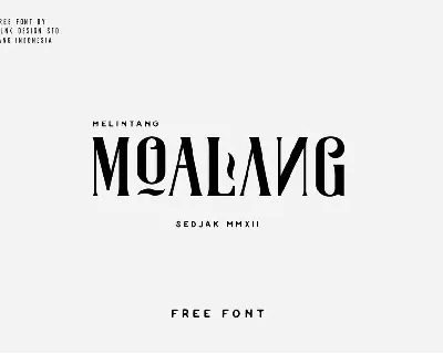 Moalang font