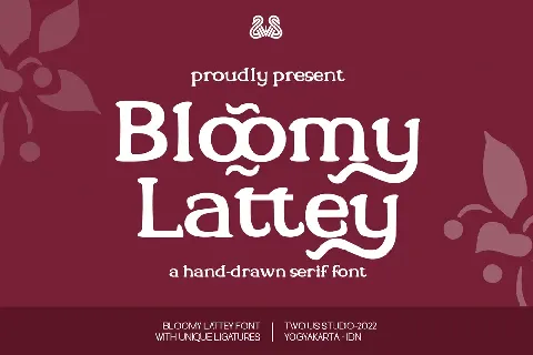 BloomyLatteyDEMO font