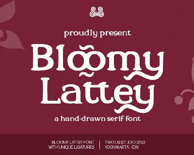 BloomyLatteyDEMO font