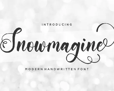 Snowmagine font