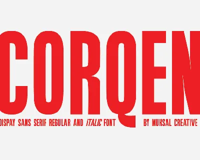 Corqen font