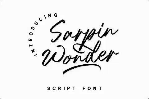 Sarpin Wonder font