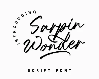 Sarpin Wonder font