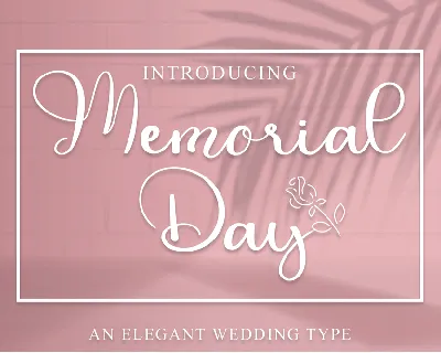 Memorial Day font