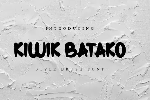 Kiwik Batako Display font