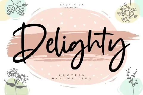 Delighty Bold Handwritten font