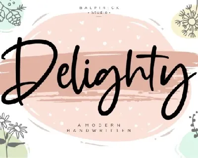 Delighty Bold Handwritten font