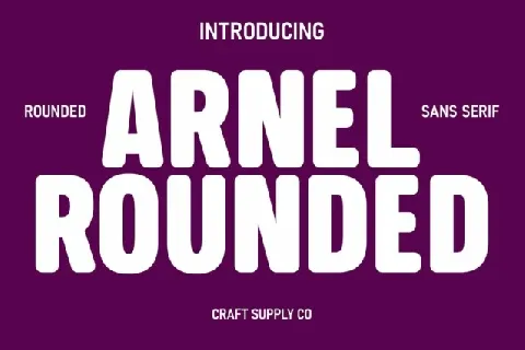 Arnel Rounded font