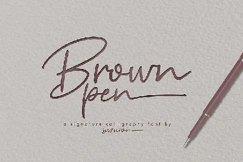 Brown Pen font