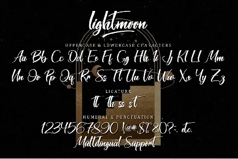 Lightmoon - Personal Use font