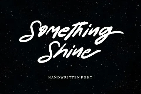 Something Shine - Personal Use font