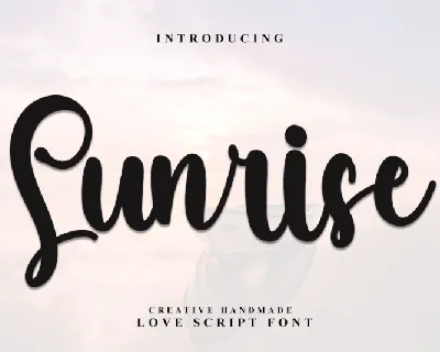 Sunrise Typeface font