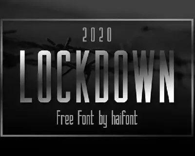 Lockdown Sans Serif font