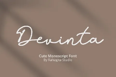 Devinta Handwritten Monoline font