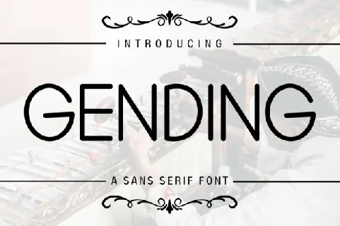 Gending Display font