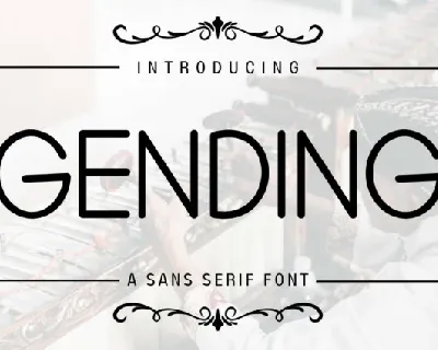Gending Display font