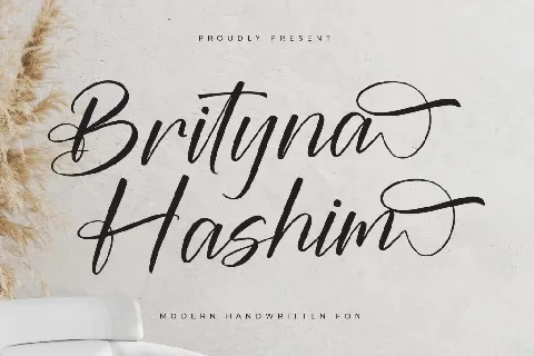 Brityna Hashim DEMO VERSION font