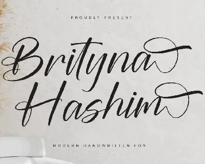 Brityna Hashim DEMO VERSION font