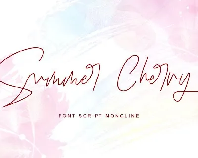 Summer Cherry Script font