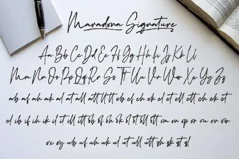 Maradona Signature font