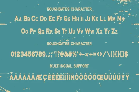 Roughgates Clean font