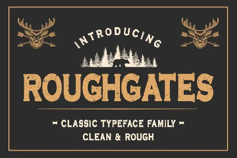 Roughgates Clean font