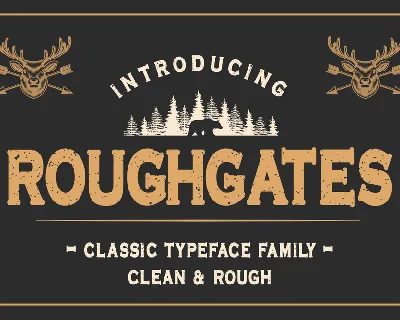 Roughgates Clean font