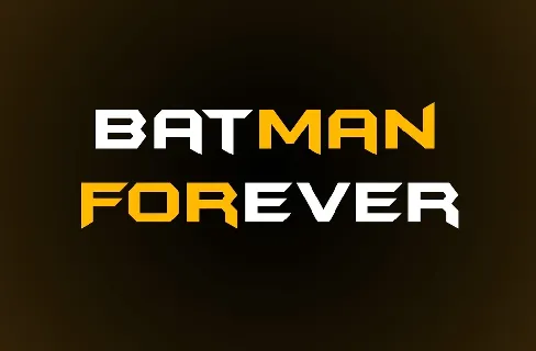 Batman Forever font