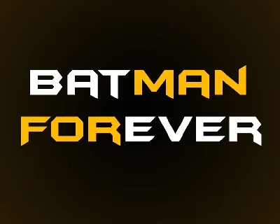 Batman Forever font