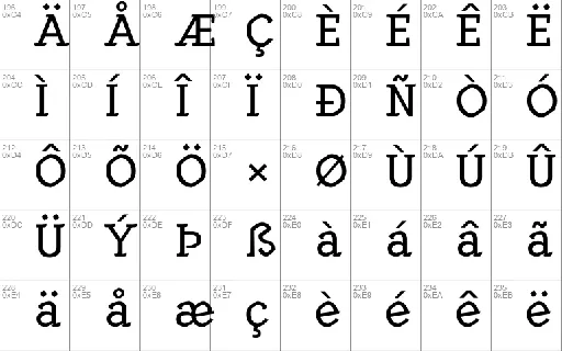 KrÃ¡ketÃ¦r Typeface font