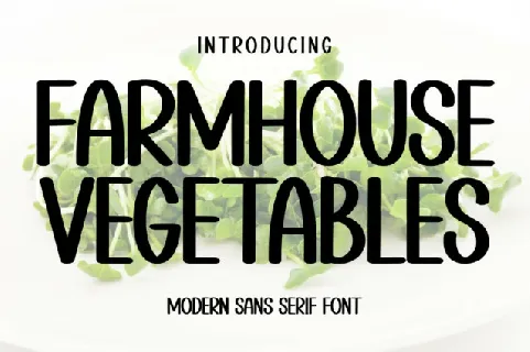 Farmhouse Vegetables font