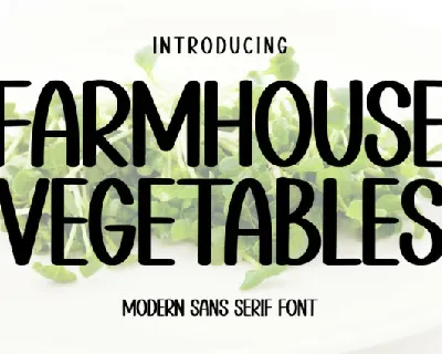Farmhouse Vegetables font