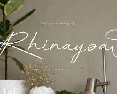 Rhinayza font