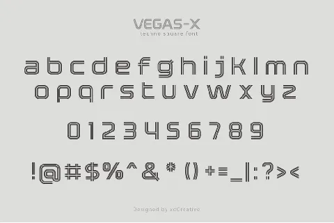 Vegas-X font