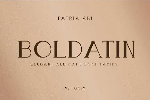 Boldatin font