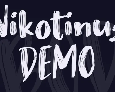 Nikotinus DEMO font