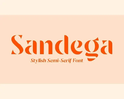 Sandega font