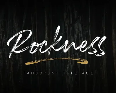 Rockness Handbrush font