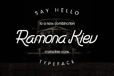 Ramona Kiev Monoline font