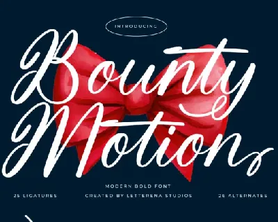 Bounty Motion font