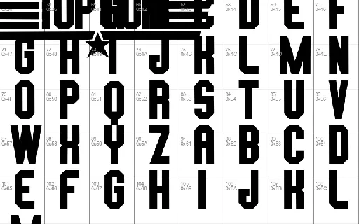 TOP GUN FONT font