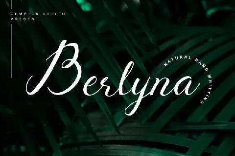 Berlyna Modern Script font