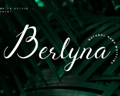 Berlyna Modern Script font