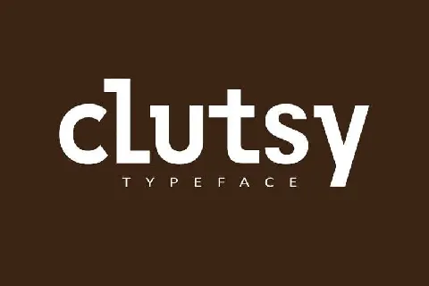 Clutsy Display Free font